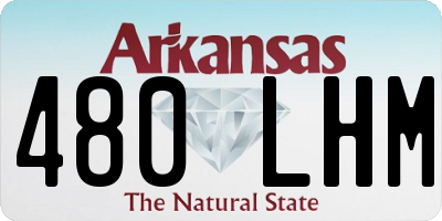 AR license plate 480LHM