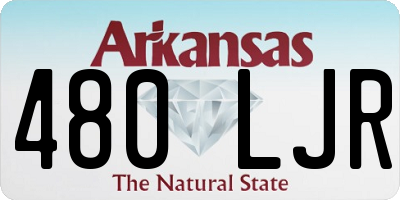 AR license plate 480LJR