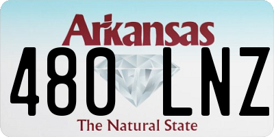 AR license plate 480LNZ