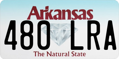 AR license plate 480LRA