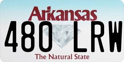 AR license plate 480LRW