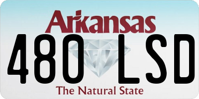 AR license plate 480LSD