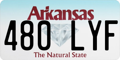 AR license plate 480LYF