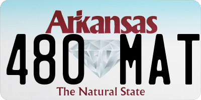 AR license plate 480MAT