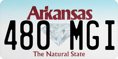 AR license plate 480MGI