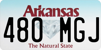 AR license plate 480MGJ