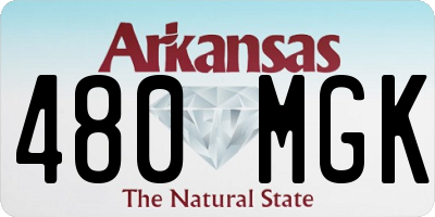AR license plate 480MGK