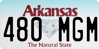 AR license plate 480MGM