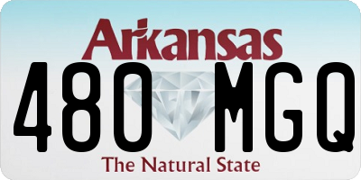 AR license plate 480MGQ