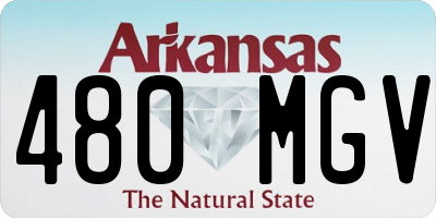 AR license plate 480MGV