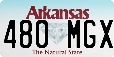 AR license plate 480MGX