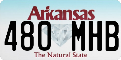 AR license plate 480MHB