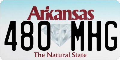 AR license plate 480MHG