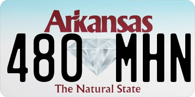 AR license plate 480MHN