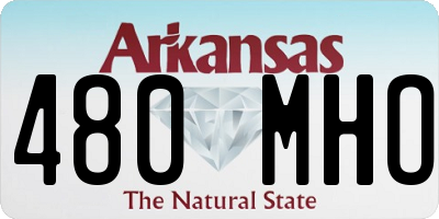 AR license plate 480MHO