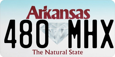 AR license plate 480MHX