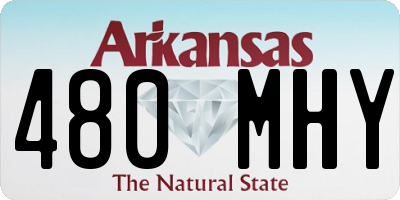 AR license plate 480MHY