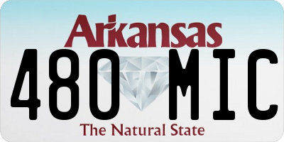 AR license plate 480MIC