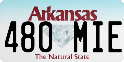 AR license plate 480MIE
