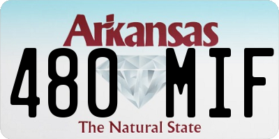 AR license plate 480MIF
