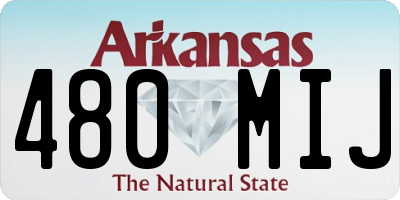AR license plate 480MIJ