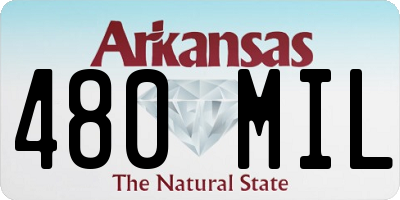 AR license plate 480MIL