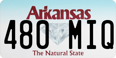 AR license plate 480MIQ