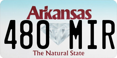 AR license plate 480MIR