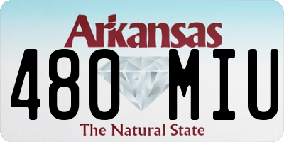 AR license plate 480MIU