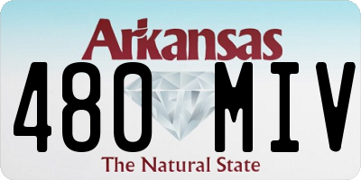 AR license plate 480MIV