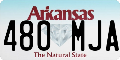 AR license plate 480MJA