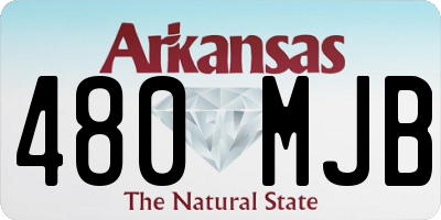 AR license plate 480MJB