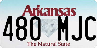 AR license plate 480MJC