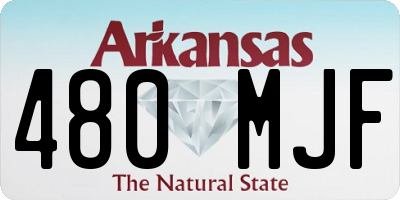 AR license plate 480MJF