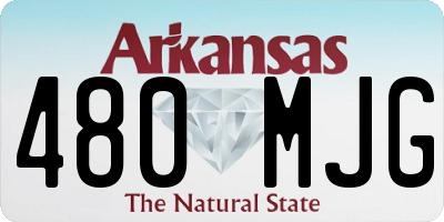 AR license plate 480MJG