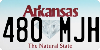 AR license plate 480MJH