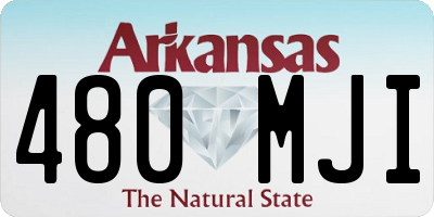 AR license plate 480MJI