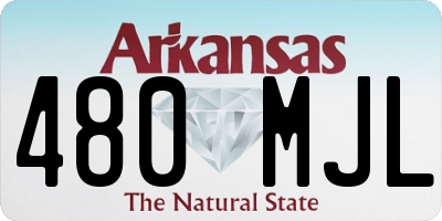 AR license plate 480MJL