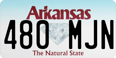 AR license plate 480MJN
