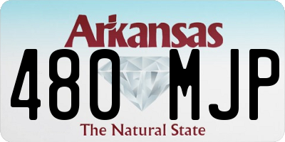 AR license plate 480MJP