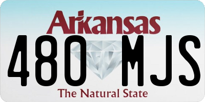 AR license plate 480MJS