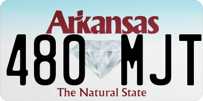 AR license plate 480MJT