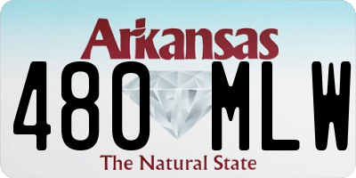 AR license plate 480MLW