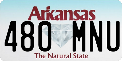 AR license plate 480MNU