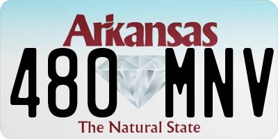 AR license plate 480MNV