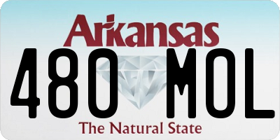 AR license plate 480MOL
