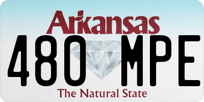AR license plate 480MPE