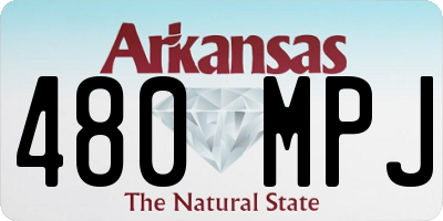 AR license plate 480MPJ
