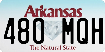 AR license plate 480MQH