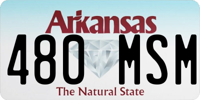 AR license plate 480MSM